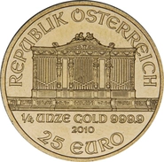 2010 1/4oz Austrian Gold Philharmonic Coin
