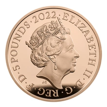 2022 - Gold £5 Proof Crown, 100th Anniversary of the Discovery of Tutankhamun’s Tomb Boxed