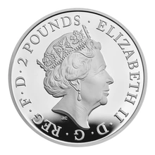 2023 Yale of Beaufort Silver Coin Tudor Beasts 1oz Proof Boxed