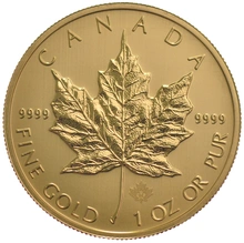 2015 1oz Gold Canadian Maple PCGS MS69