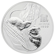 1oz Perth Mint Silver Year of the Mouse 2020