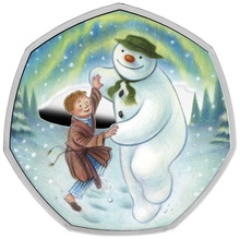 2023 The Snowman Fifty Pence Proof Silver Coin Boxed