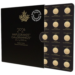 2026 MapleGram 25 x 1g Gold Coins
