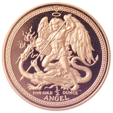 Half Ounce Gold Isle of Man Angel
