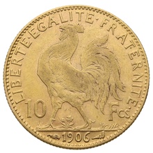 Boxed 10 French Francs - Marianne Rooster