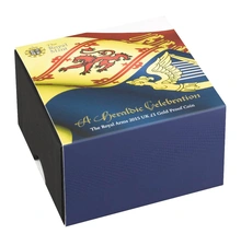 Gold Proof 2015 £1 Royal Arms