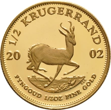 2002 Proof Half Ounce Krugerrand Gold Coin only