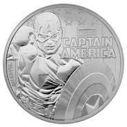2019 Captain America Silver Coin 1oz