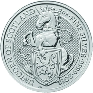 2oz Silver Coin, Unicorn of Scotland - Queen's Beast