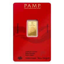 5g Gold Bar 2025 Year of the Snake PAMP