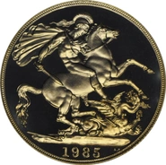 1985 £2 Two Pound Proof Gold Coin (Double Sovereign)