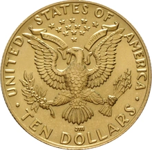 American Gold Commemorative $10 1984 LA Olympics