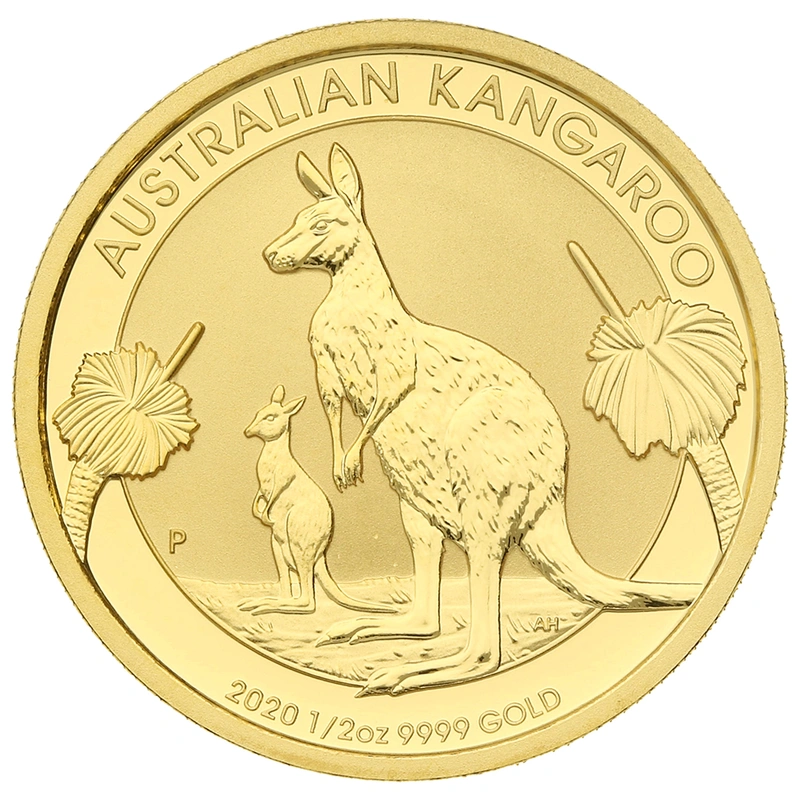 2020 1/2oz Australian Kangaroo Gold Nugget Coin