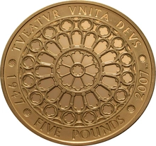 2007 - Gold Five Pound Proof Coin, Diamond Wedding - no box or cert