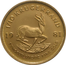 1981 Tenth Ounce Krugerrand