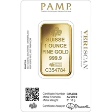PAMP Rosa 1oz Gold Bar Minted