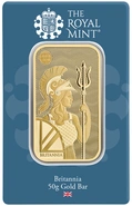 NEW 50g Gold Britannia Minted Bar