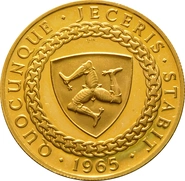 23.5ct 1965 £5 Isle of Man Gold Coin Bicentenary of the Revestment Act