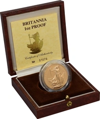 1987 Proof Gold Britannia Coin 1oz Boxed