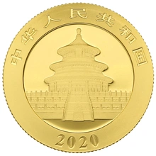 2020 8g Gold Chinese Panda Coin