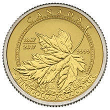 2017 Pure Gold Maple Leaf Fractional Set Boxed