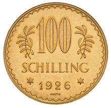 Austrian 100 Schilling Gold Coin