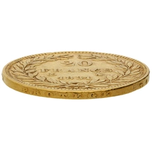 1831 20 French Francs Gold Coin Louis-Philippe Raised Rim Lettering A