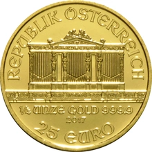 2017 1/4oz Austrian Gold Philharmonic Coin