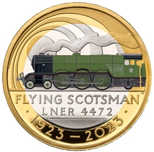 2023 £2 Proof 100th Anniversary of the Flying Scotsman Silver Coin Colour Boxed