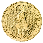 2019 1/4oz Yale of Beaufort Gold Coin Queen's Beasts
