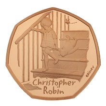 2020 Christopher Robin Fifty Pence Proof Gold Coin Boxed