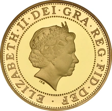 1999 Two Pound Proof Gold Coin: Rugby World Cup: no box or cert