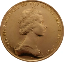 22ct 1965 £5 Isle of Man Gold Coin Bicentenary of the Revestment Act