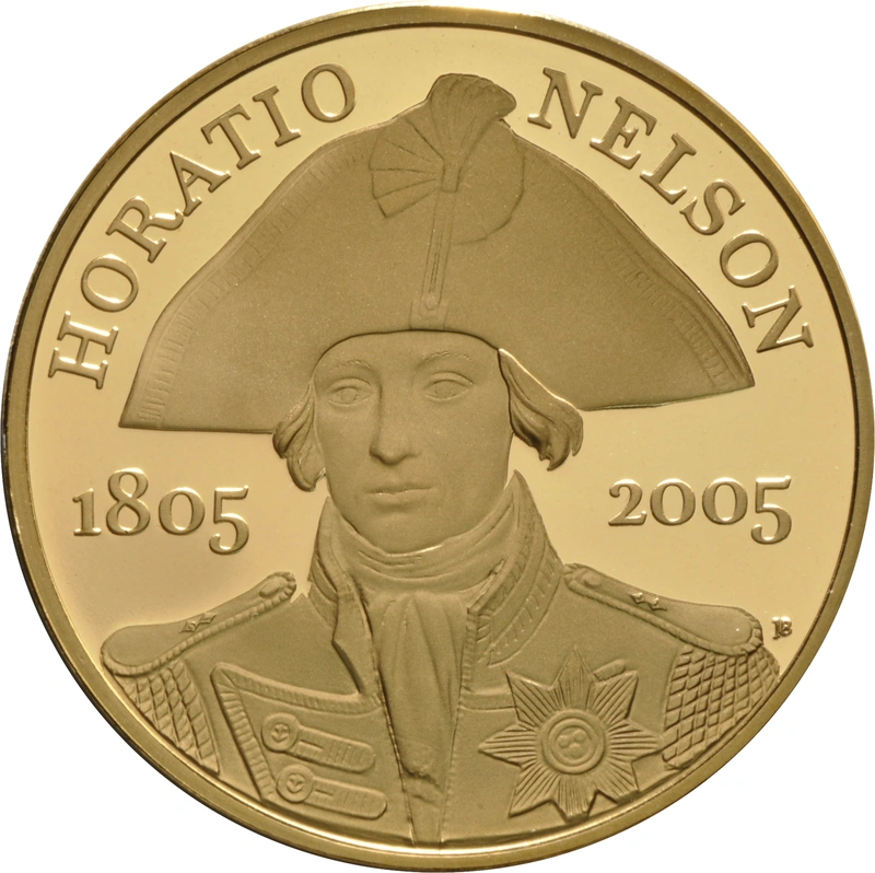 2005 - Gold £5 Proof Crown, Horatio Nelson