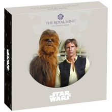 2024 Star Wars - Han Solo & Chewbacca 1oz Proof Silver Coin Boxed