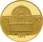 1975 Maltese 'Stone Balcony' £50 Gold Proof Coin
