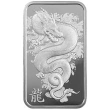 2024 PAMP 10 Gram Silver Year of the Dragon Bar Minted
