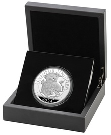 2024 Seymour Unicorn - 5oz Tudor Beasts Proof Silver Coin Boxed