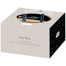 2024 1/4oz TIE Fighter Star Wars Proof Gold Coin Boxed