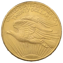 1908 $20 Gold Coin Double Eagle St Gaudens Head Philadelphia No Motto