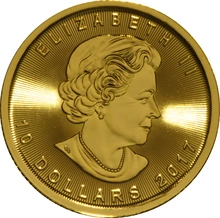 2017 1/4oz Canadian Maple Leaf Gold Coin