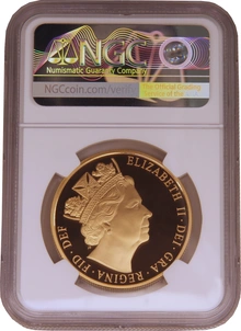 2016 - Gold £5 Proof Coin James Butler Effigy NGC PF69