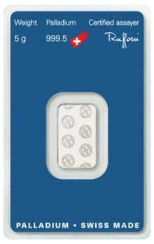 Argor-Heraeus 5 Gram Palladium Bar