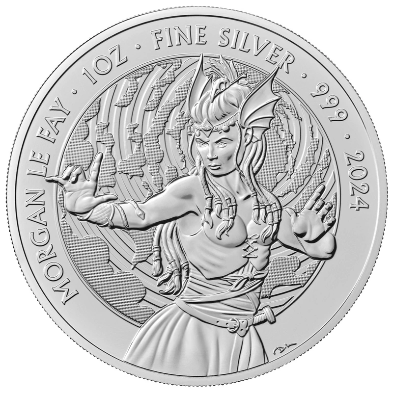 2024 Morgan Le Fay Silver Coin Myths & Legends 1oz