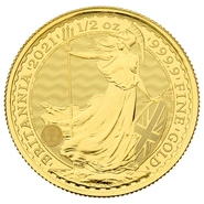 2021 Britannia Half Ounce Gold Coin