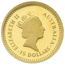 1986 Proof Tenth Ounce Gold Australian Nugget
