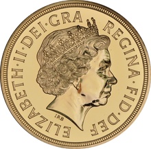 2008 - Gold Five Pound Coin, Brilliant Uncirculated