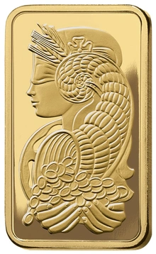 2.5g Gold Bar PAMP Lady Fortuna Minted