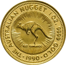 1990 1oz Gold Australian Nugget