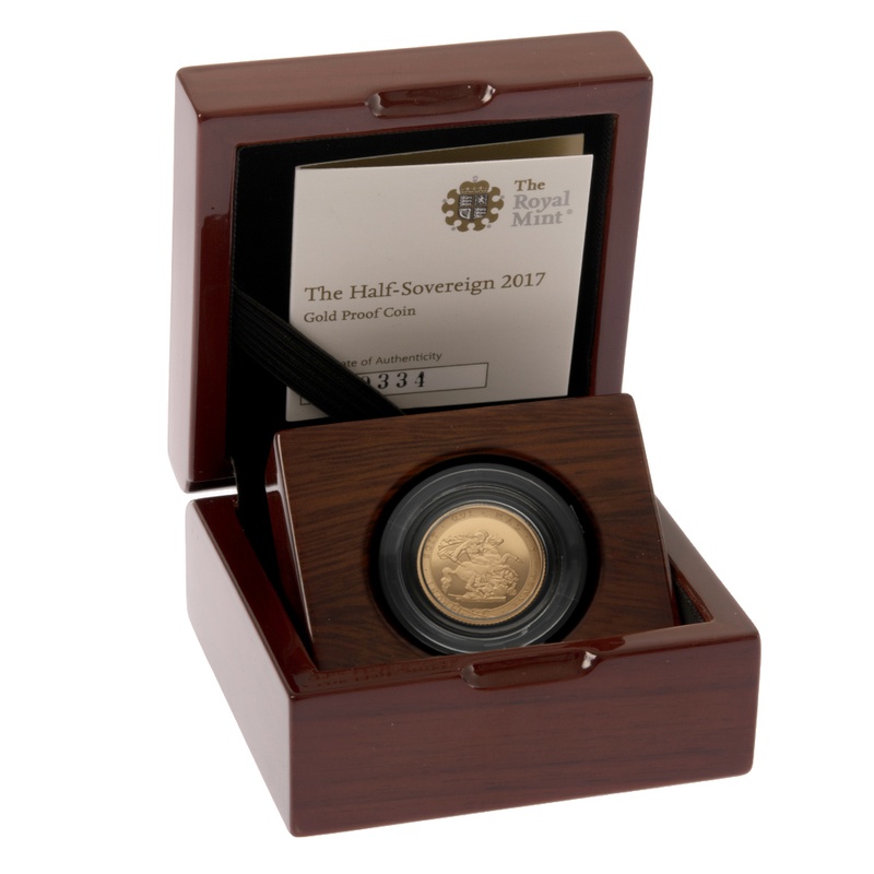 Gold Proof 2017 Half Sovereign Boxed